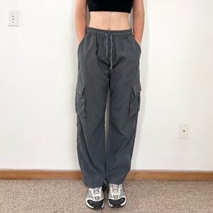 Gray baggy cargo pants